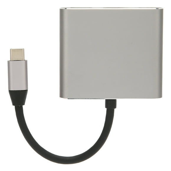 Usb C Multiport Adapter, 4K UHD 3840x2160 30Hz Type C To HD Multimedia Interface Adapter 3 in 1 for Tablet for Laptop for Smartphone