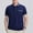 Navy, variant on Shirts for Men Short Sleeve Button Golf Polos Solid Collared Shirt Color Block Business Casual Work Tshirt