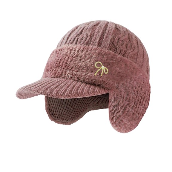 Thermal Insulated Knitted Hat With Ear For Extreme Cold Winter Weather
