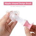 thumbnail image 4 of 4-in-1 Baby Bottle Brush Set, Including Nylon Bottle Brush, Cap, Straw, Nipple Brushes, BPA-Free (Pink), 4 of 8