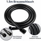 thumbnail image 3 of Premium Shower Hose, 1.5m Premium Stainless Steel, with Double Anti-Twist Shower Hose (Black), 3 of 5