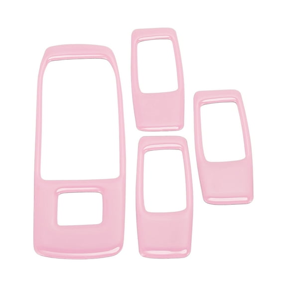 Unique Bargains Window Lift Switch Panel Trim Cover for Ford for Ranger Sport 2020-2022 Front Rear Car Door Window Control Button Sticker Pink