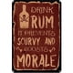 thumbnail image 1 of Placa Metal Vintage Pintura Hierro Rectangular Ron Arte Pared Bar para El 20x30cm, 1 of 9