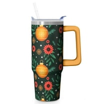 30 oz Holiday Season Snowman Tumbler with Handle and Straw, Stainless Steel Insulated Cup 30 oz, Leak Proof Christmas Mug, Winter Gift
