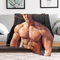 thumbnail image 6 of Handsome #1 Alan Ritchson Blanket Super Soft Throw Blanket Silky Flannel Lightweight for Sofa, Bed Blanket All Season Use 40"*50" （100 * 130cm）, 6 of 6