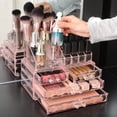 thumbnail image 5 of ZHIAI Organizador de cosméticos apilable con cajones, accesorios de productos cosméticos fáciles de organizar Adecuado para organización y almacenamiento de tocador, inodoro, baño y dormitorio, 5 of 5