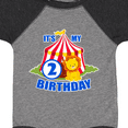 thumbnail image 4 of Inktastic Its My Birthday Circus Tent with Lion 2 years old Boys or Girls Baby Bodysuit, 4 of 5