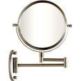 DecoBros 8Inches TwoSided Swivel Wall Mount Mirror with 7X