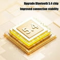 thumbnail image 5 of Short Stems Half In-Ear Wireless Bluetooth 5.4 Earbuds, 8H/48H Playtime 350H Standby Noise Reduction,Low Latency Waterproof Touch Control Earbuds for Gym Office Commute, 5 of 6