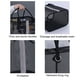 thumbnail image 4 of Neceser Con Estructura Metálica, Cesta Organizadora De Ducha De Poliéster Con Asa, Ideal Para Viajes Y Almacenamiento En El Baño, Color Negro, 4 of 8