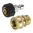 thumbnail image 1 of Uxcell Kit de Conexiones Rápidas para Lavadora a Presión de 1 Juego, Adaptador de M22 14mm a 3/8 Pulgadas Hembra y Macho, 1 of 7