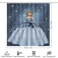 thumbnail image 2 of Juego de 4 cortinas de ducha de Cenicienta con alfombras antideslizantes, tapa de inodoro y alfombrilla de baño, cortina de ducha impermeable con decoración de dibujos animados para baño con 12, 2 of 8