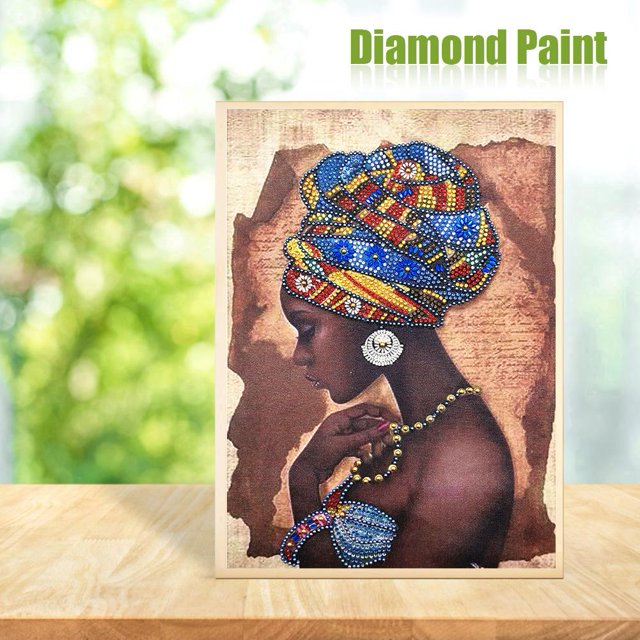 Cuadros Decorativos 5D bricolaje forma especial diamante pintura mujer Cruz puntada mosaico artesanía Kit Decoración Tmvgtek embutido en tela
