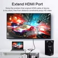 thumbnail image 5 of Cmple - HDMI Extension Cable 3 ft Male to Female HDMI Adapter Cord 4K@60Hz 2150p 1080p 3D Audio/Video Extender Compatible with Laptop, Gaming PC, HDTV, 5 of 10
