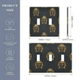 thumbnail image 3 of 2 Gang Light Switch Cover Plate Buddhist Image Head Wall Plate Decorate Electrical Outlet Cover Plates 4.56”x4.48”, 3 of 8
