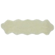 Nouvelle Legende Faux Fur Sheepskin Rug, 20 by 67 Inches, White