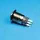 thumbnail image 2 of Interruptor de Botón Pulsador Momentáneo O de Enclavamiento de Metal de material ero Inoxidable Prueba de Agua de 19 Mm 250V 5A 1NO 1NC (0, 2 of 8