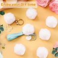 thumbnail image 3 of Dalrosia 30PCS Christmas Acrylic Pom Poms Large White Pompoms Christmas Holiday Costume Pom Balls Fluffy Pompom Balls Fuzzy White Pom Poms Balls for DIY Crafts Supplies Party Decorations, 3 of 8