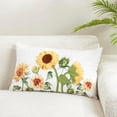 thumbnail image 4 of Bright Felt Applique Sunflower Pillow Cover, 4 of 4