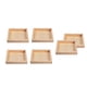 thumbnail image 4 of EeaseMX Bandeja de madera para servir (6 unidades, sin terminar), bandejas profesionales de madera para rompecabezas de bloques., 4 of 8