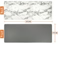 thumbnail image 2 of OPUX Anti Fatigue Kitchen Floor Mat, Reversible Cushioned Memory Foam Kitchen Rug Pad, Waterproof Non-Slip Padded Comfort Standing Mat for Office Laundry Home, 47x17 (Marble Gray), 2 of 7
