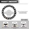 thumbnail image 5 of Uorisanigo Daisy Design Steering Wheel Cover for Women Unique Car Steering Wheel Protector for Winter Easy to Install Car Steering Wheel Cover for SUV Sedan Vehicle Gift for Wife, 5 of 8