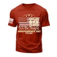 thumbnail image 5 of UngA America 250 Shirt, American Flag Shirts for Men USA Patriotic T-Shirt Short Sleeve 4th of July Graphic Tee Tops (Red,L), 5 of 5