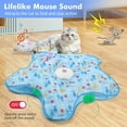 thumbnail image 7 of Interactive Cat Toys for Indoor, Hide and Seek 5-Hole Motion Activated Toy With Moving Concealed Feathers & Mouse Squeaky, USB Rechargeable for  Indoor Bored Adult Cat, 7 of 7