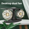 thumbnail image 3 of Outdoor Camping Fan Desk Fan 8000mAh Bedroom Cooling Fan Texture with Double Head Suitable for Outdoor Use, 3 of 10