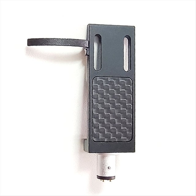 Soporte de Cabeza Cantora de Fibra de Carbono , Disco de Goma de Alambre Monocristalino 6N, Brazo Cantor con Azimut Ajustable, Color Negro.