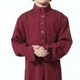 thumbnail image 3 of Simplmasygenix Kids Tops Summer Dress Plus Size Boys Middle Muslim Pure Fashion Dresses And Long Topcoats Comfortable Blouse, 3 of 9