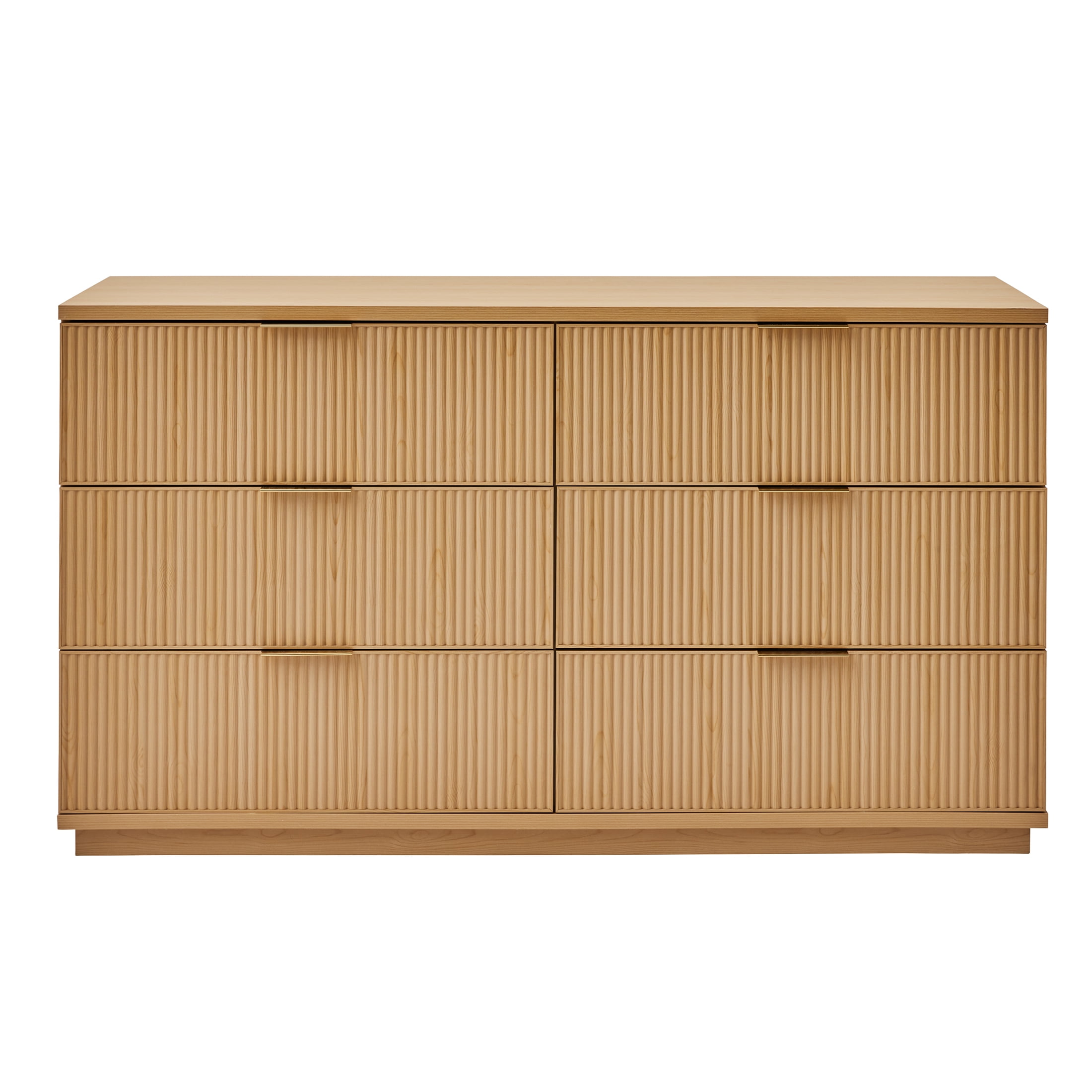 Better Homes & Gardens Lillian 6 Drawer Dresser, Natural Pine
