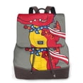 thumbnail image 1 of Disketp Dinosaur Super Hero Cartoon Mochila de Cuero para Mujer, Bolso de Espalda Antirrobo con Estilo para Viaje, Trabajo y Uso Diario, 1 of 3