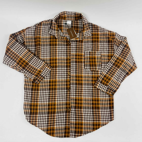 TAOLINIAN Men's Regular-Fit Long Sleeved Checkered Shirt Lightweight Shirt ﻿