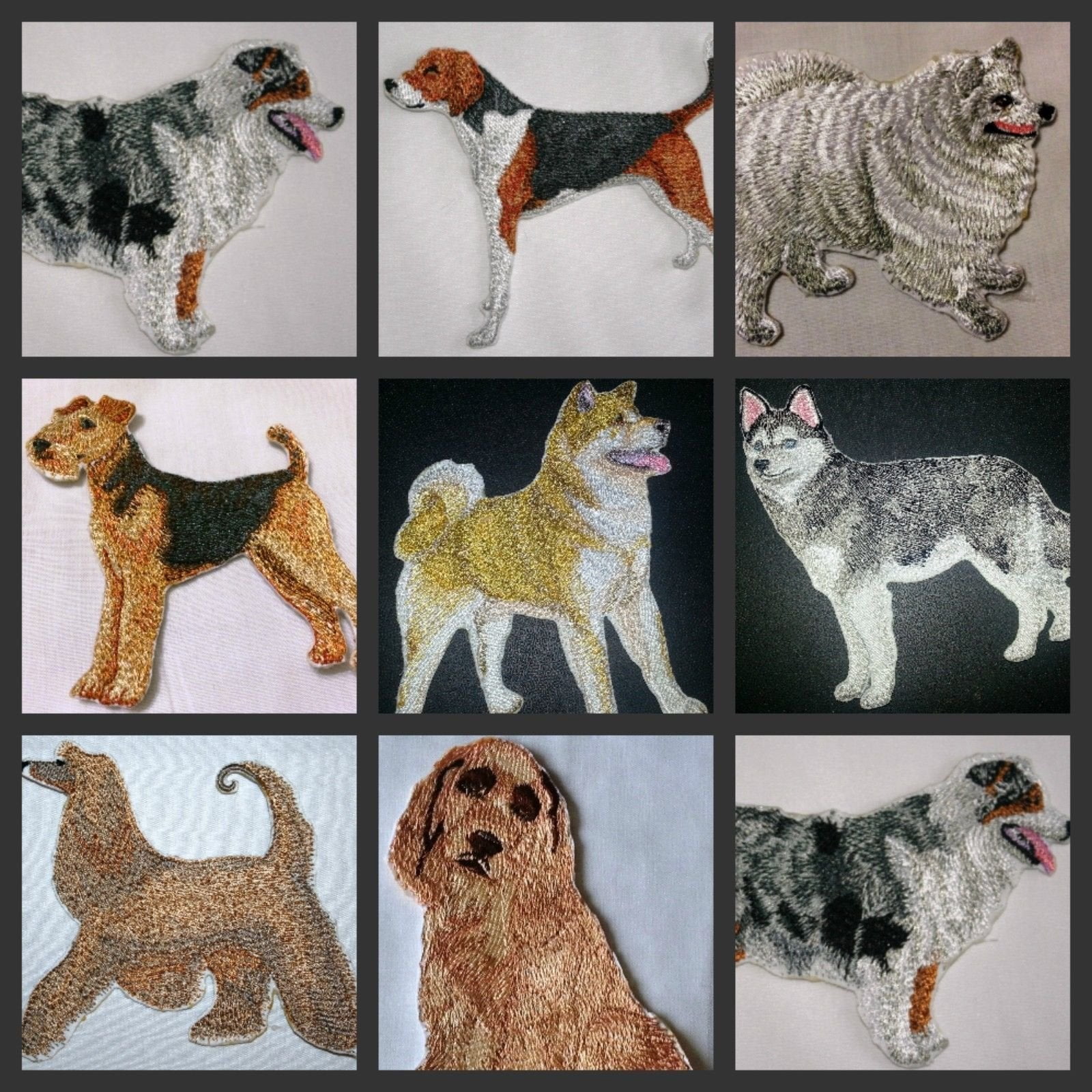 Custom Dog Portraits [Boston Terrier] Embroidery Iron On/Sew patch [4.5" x 4.5"]