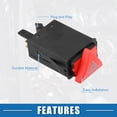 thumbnail image 6 of Unique Bargains Warning Indicator Switch No.8L0941509M Warning Light Button Hazard Flasher Switch for Audi A3 1996-2003, 6 of 6