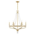 thumbnail image 3 of SEV-1806-AG Crystorama Lighting Seville - 6 Light Chandelier-36.5 Inch Tall and 28 Inch Wide, 3 of 7