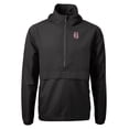thumbnail image 2 of Men's Cutter & Buck  Black Birmingham Barons  Charter Eco Recycled Half-Zip Anorak Jacket, 2 of 3
