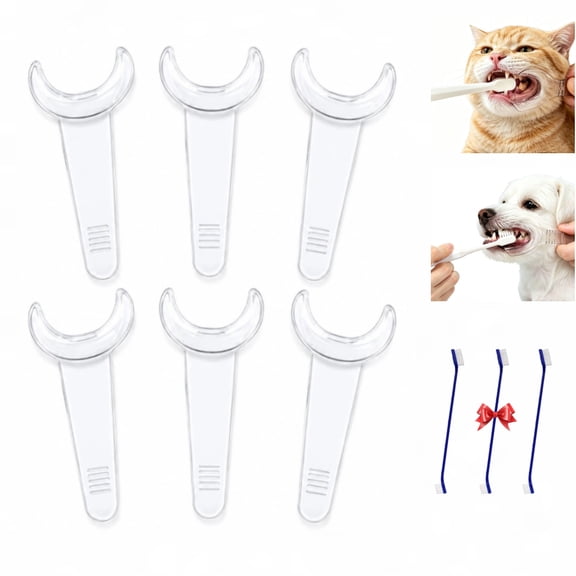 Dog Dental Mouth Opener, T-Shaped Cheek and Lip Retractor for Dogs, Pet Oral Care Tool for Teeth Cleaning