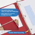 thumbnail image 2 of 3 Ring Binder 1/2" Economy View Binders Red, Round Ring, Hold 100 Sheets, 4-Count, 2 of 6