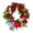 Red, variant on Spring Summer Wreath Red Geranium Flower Decorative Front Door Home Seasonal Floral Arrangement for Entryway Celebration