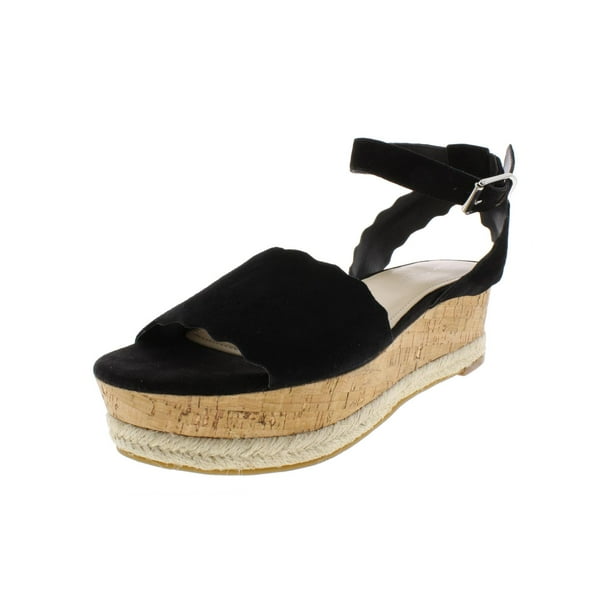 Marc Fisher - Marc Fisher Womens Faitful Suede Cork Wedge Sandals ...