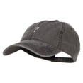 thumbnail image 2 of Mini Question Mark Embroidered Washed Cap - Black OSFM, 2 of 5