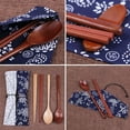 thumbnail image 4 of Japanese Chopsticks And Spoon Set, Wooden Chopsticks And Spoon Set, Outdoor Travel Tableware, Light Weight, Hand Polished, Smooth, 4 of 9