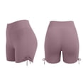 thumbnail image 2 of ShomPort Women's Yoga Shorts Stretch Sport Short Comfy High Waist Ruched Side Wicking Active Shorts Workout Running, 2 of 6
