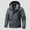 Gray, variant on Goodtrade8 Big Mens Jackets Zip up Windbreaker Pockets Hooded Plain Casual Long Sleeve Mens Coats and Jackets