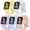(Purple/Pink/Yellow/Blue/White), variant on [5 Packs] Compatible for Clear Apple Watch Band with Bumper Case, Jelly Crystal Women Men Watch Band Sport TPU Strap with Case for iWatch Series 9 8 7 6 5 4 3 2 1 SE Ultra 2/1