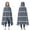 Multicolor Geometric Boho, variant on Wearable Blanket,Multicolor Geometric Mosaic Pattern Hooded Wearable Flannel Blanket for Adults & Teens,Winter Poncho Shawl Wrap Cape Cozy Anti-Pill,50"x60"
