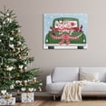 thumbnail image 2 of Farmhouse Pigs Green Holiday Truck Holiday Graphic Art Gallery Wrapped Canvas Print Wall Art, 2 of 7