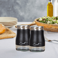thumbnail image 5 of Salero y pimentero de acero inoxidable con fondo de cristal, accesorios de cocina modernos, 5 of 5
